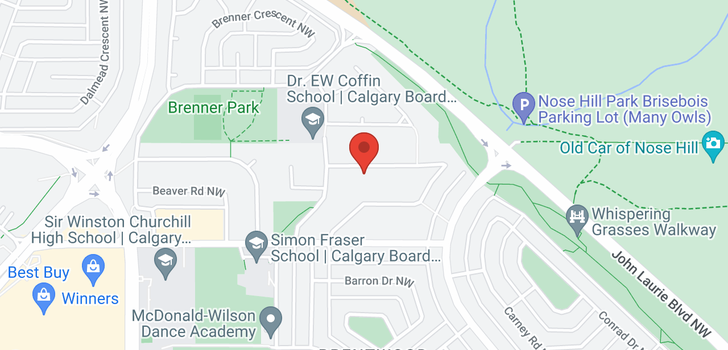 map of 5431 Bannerman  Drive NW